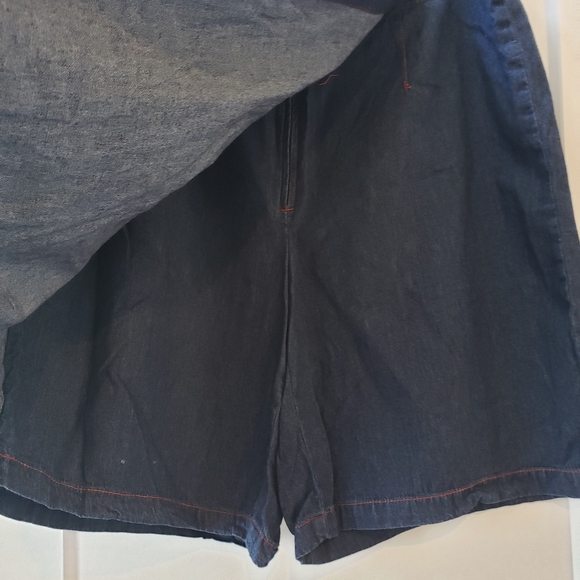 Women's Cotton Jean Blue Jean Skort size 14 - Picture 3 of 8